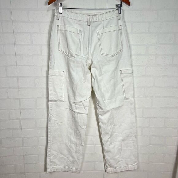 H&M Womens Cargo Pants size 4 Bundle of 2 White and Black - Picture 14 of 16
